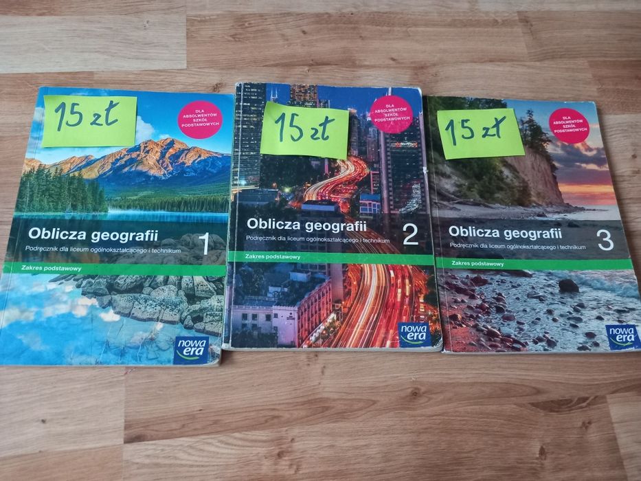Podręczniki do geografii klasa 1,2,3