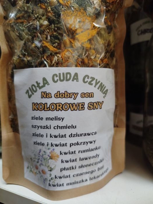 Herbata naturalna ziołowa na sen Kolorowe Sny