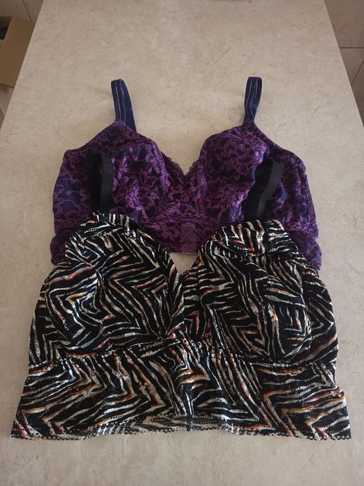 Biustonosz top crop braletka 44/46 L XL Marks Spencer 2 sztuki