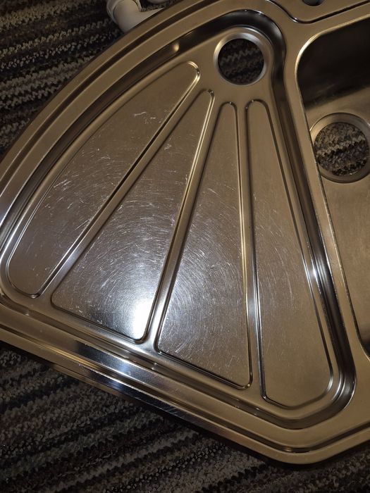 Кухонна мойка углова+кран