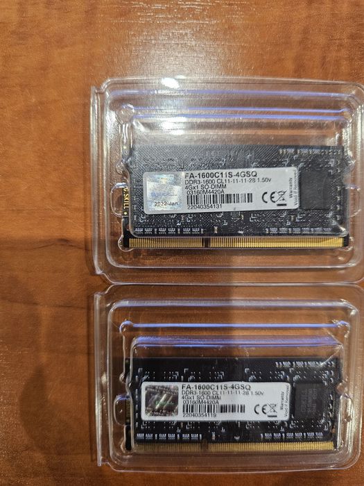 8GB (2x4GB) G.SKILL DDR3 1600MHz SO-DIMM – Memória para Portátil