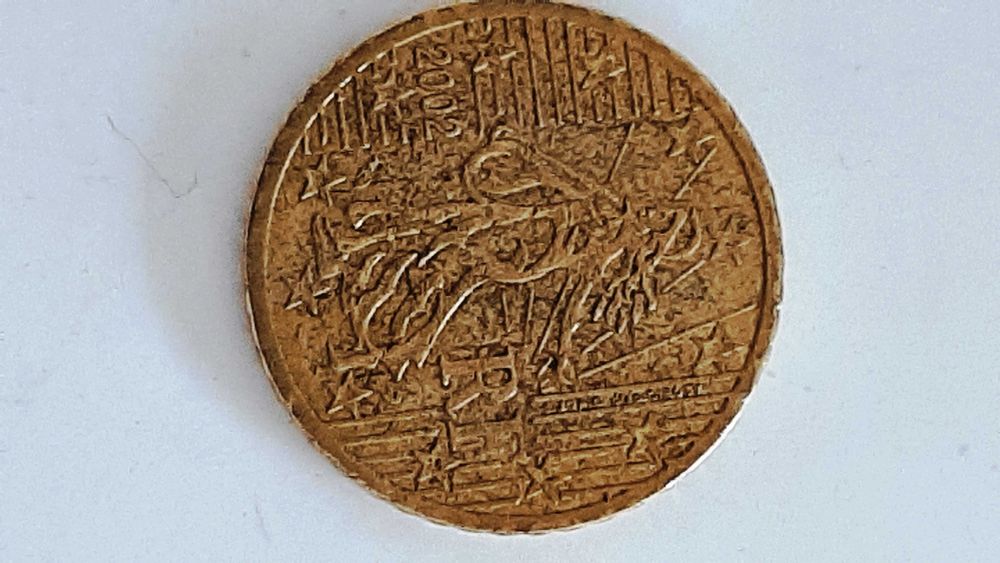 Moedas da França com face nacional "Semeadora"