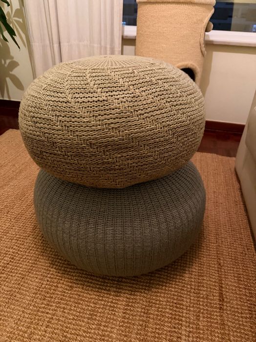 Conjunto de dois Pufes Ikea