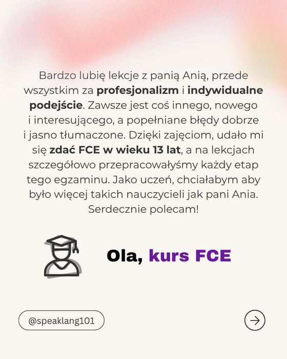 Angielski online: korepetycje z absolwentką brytyjskiej uczelni