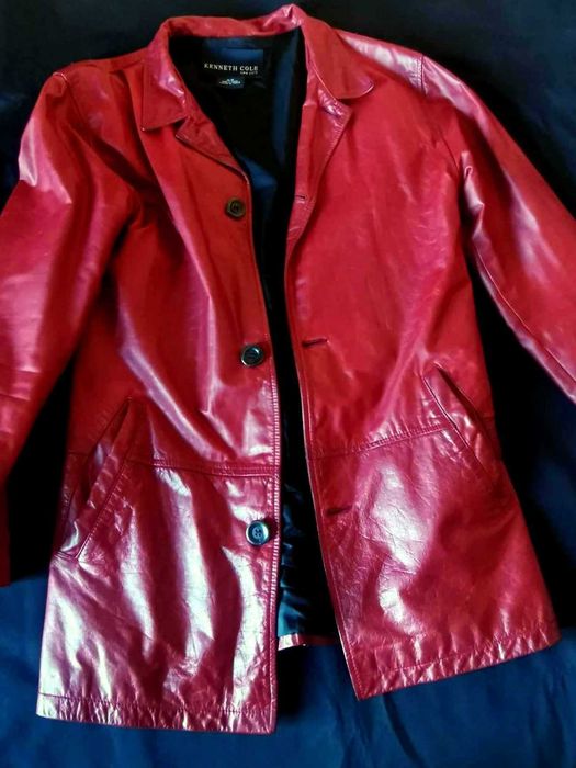 Casaco homem pele genuína Kenneth Cole