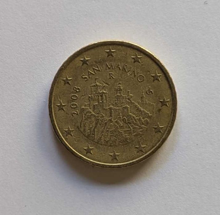 Moeda - 50 cêntimos / 0,50€ - San Marino - 2008