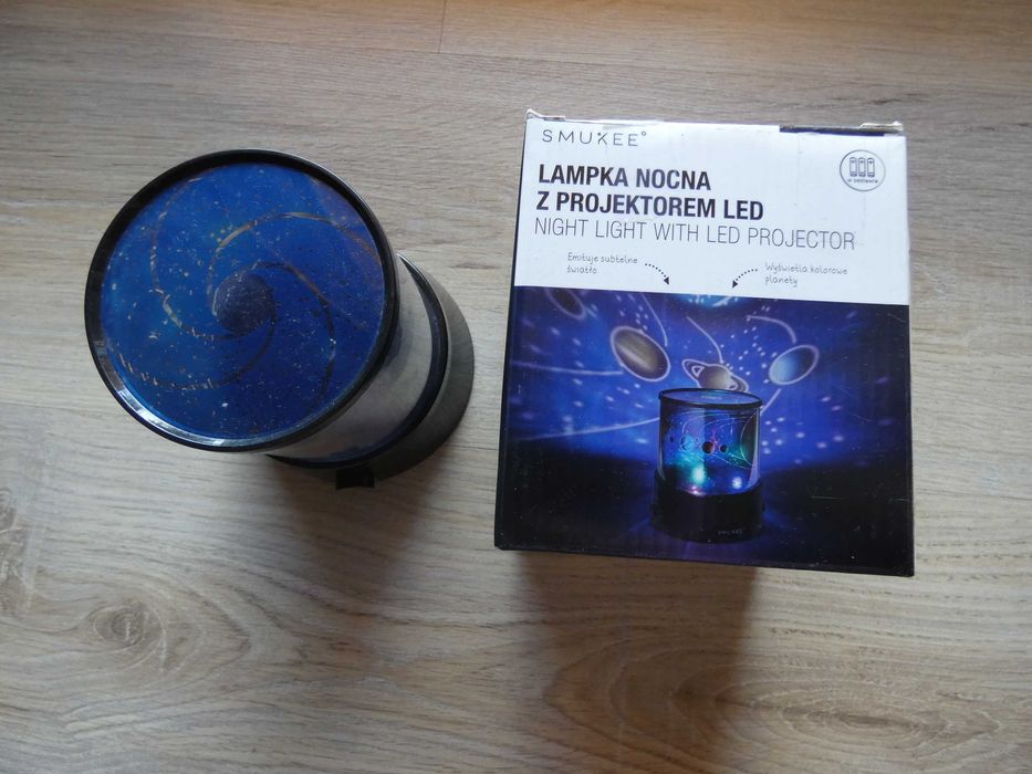 projektor gwiazd lampa nocna na baterię