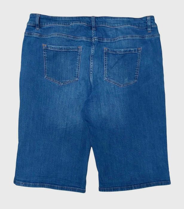 Bawełniane niebieskie spodenki jeansowe NEXT, R. 3XL