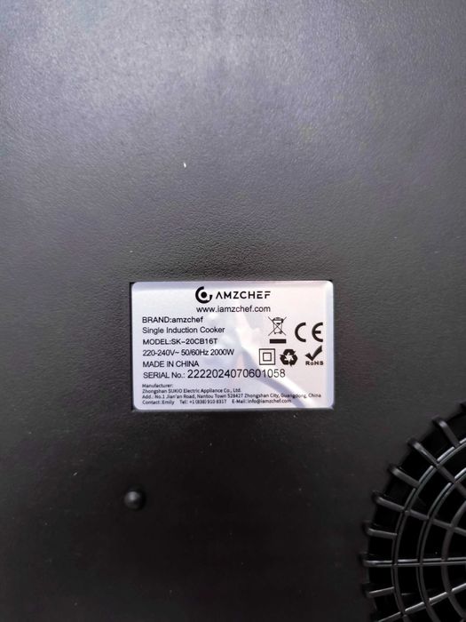 Pojedyncza płyta kuchenna indukcyjna 2000 W