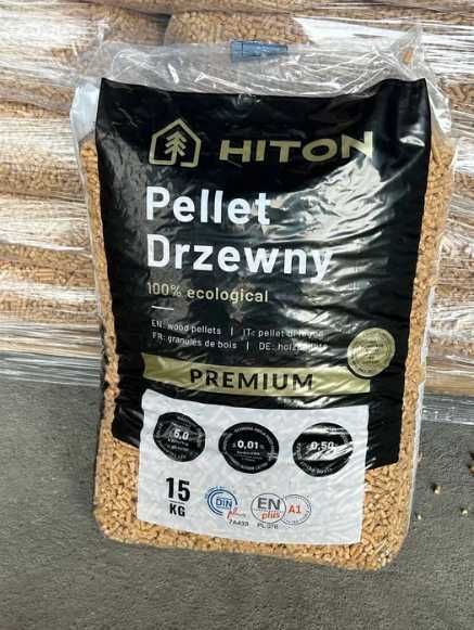 Pellet certyfikowany PREMIUM HITON, DINplus ENplus  Pochodzenie POLSKA