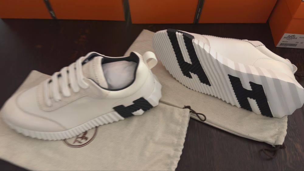 Hermes Bouncing Sneakers 41-45 dostępne od ręki, skórzane,różne kolory
