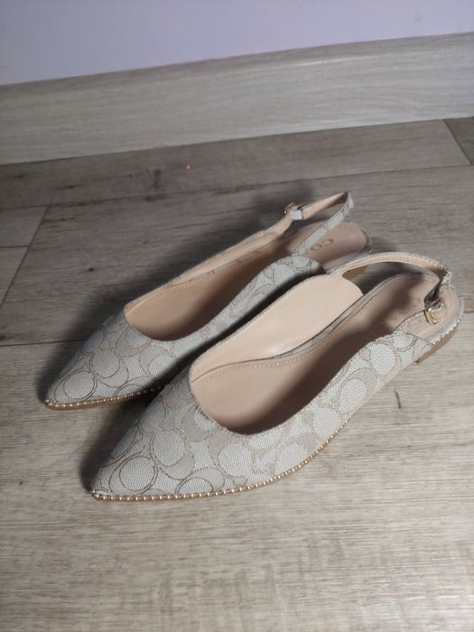 туфли балетки Coach Slingback Ballerina Flats in Signature Jacquard