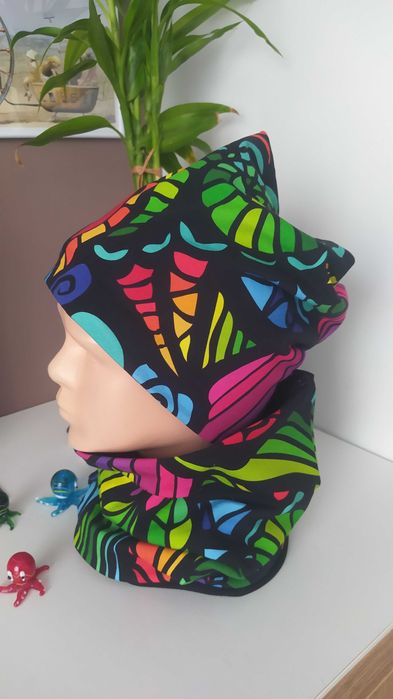 Czapka i komin komplet damski