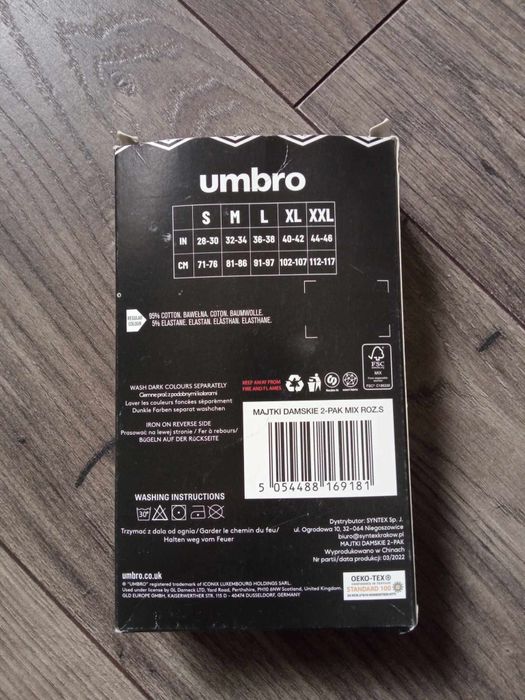 Nowe majtki damskie Umbro 2-pack rozmiar S