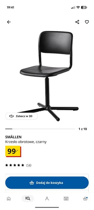 Krzesło obrotowe IKEA SMÅLLEN | Szczecin
