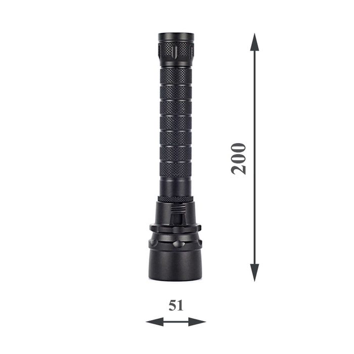 Ультрафиолетовый водонепроницаемый фонарик 5 ЛЕД