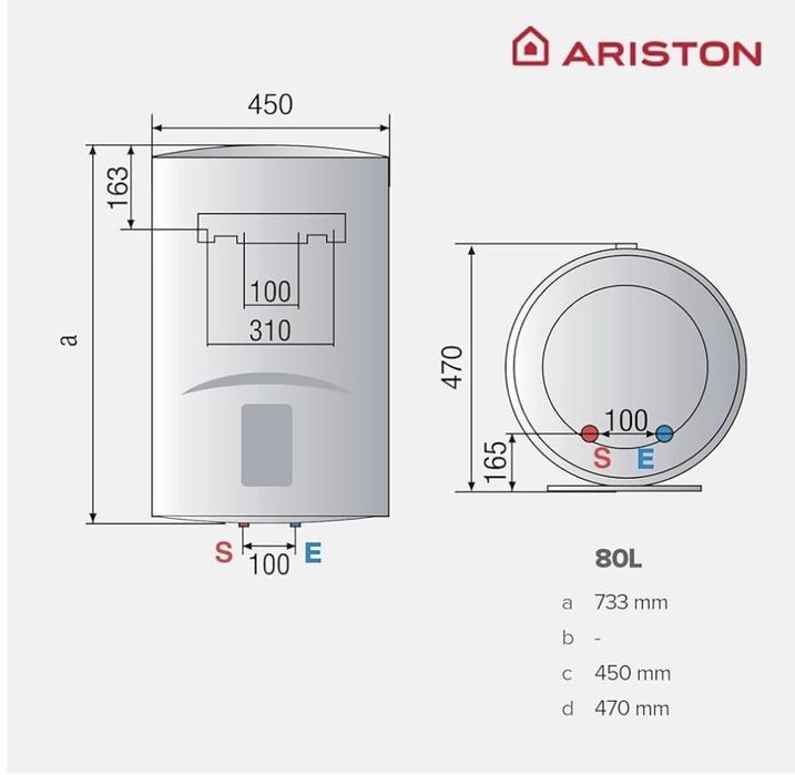 Termoacumulador Lydos R Novo 80L