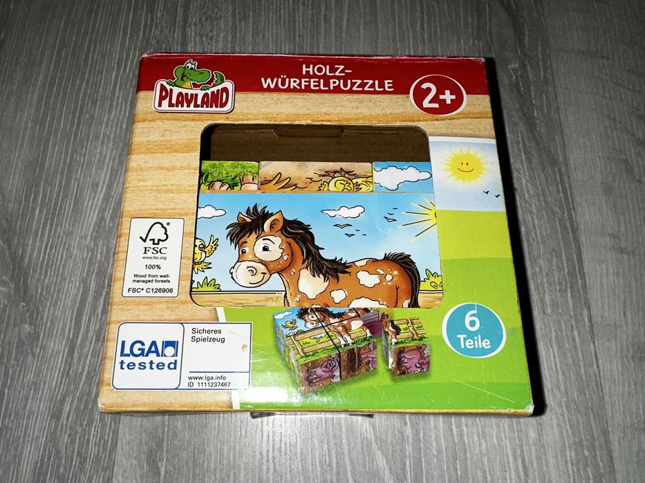 Деревянные кубики Playland