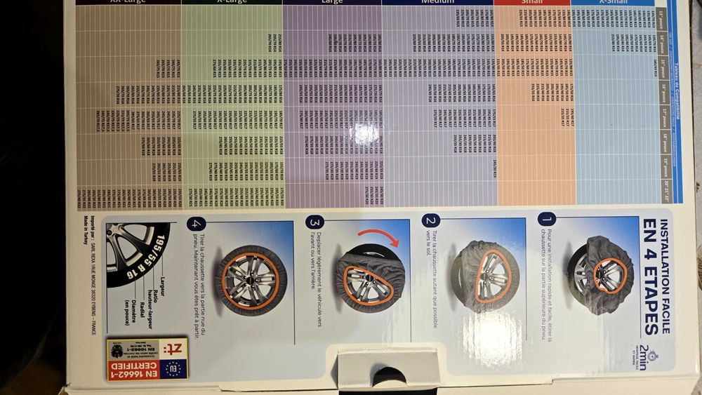 Łańcuchy na koła /skarpety śniegowe / łańcuchy tekstylne SUV R15 -R20