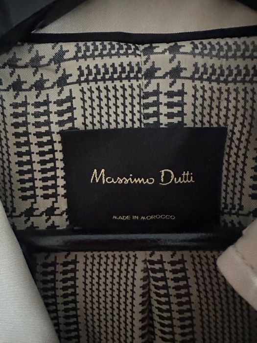 Класичний бежевий тренч Massimo Dutti (розмір XS)
