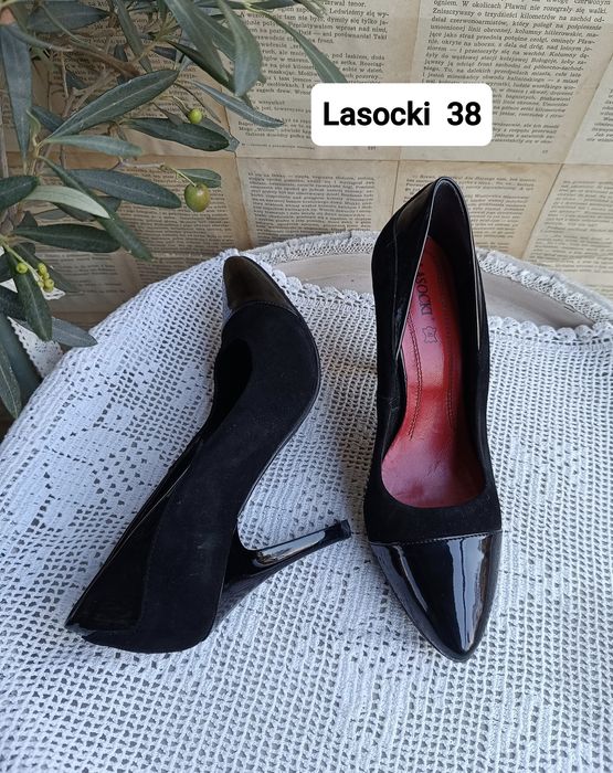 Ponadczasowy model! Lasocki 38 szpilki pump czółenka cap tor szpic