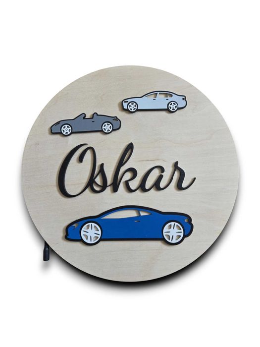 lampka nocna SZYBCY I WŚCIEKLI LED drewniana