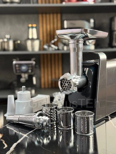 Потужна м'ясорубка 3000 Вт! Електром'ясорубка RB-2271 Мясорубка сталь