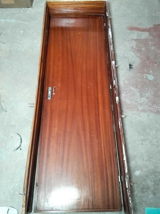 Porta em Madeira Cumaru do Brasil de WC de comércio com aro