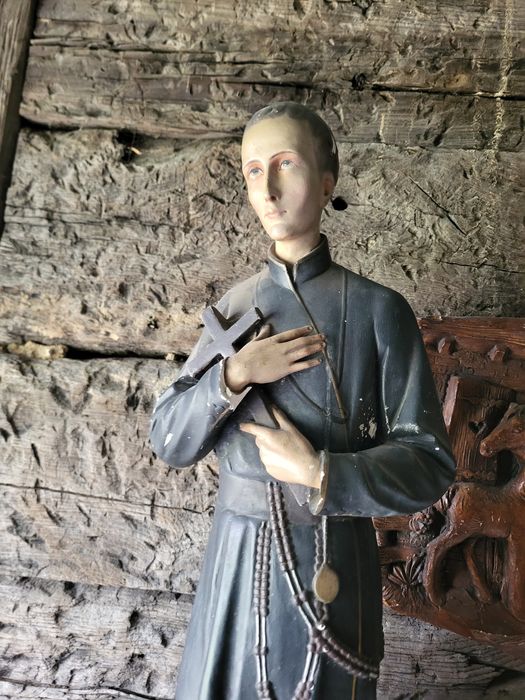 Stara figura 71 cm Święty Gerard Majella