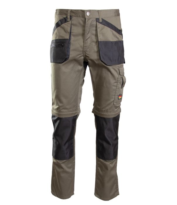 Spodnie Robocze Długie Brixton Apsp R. 56 Khaki Odpinane Nogawki