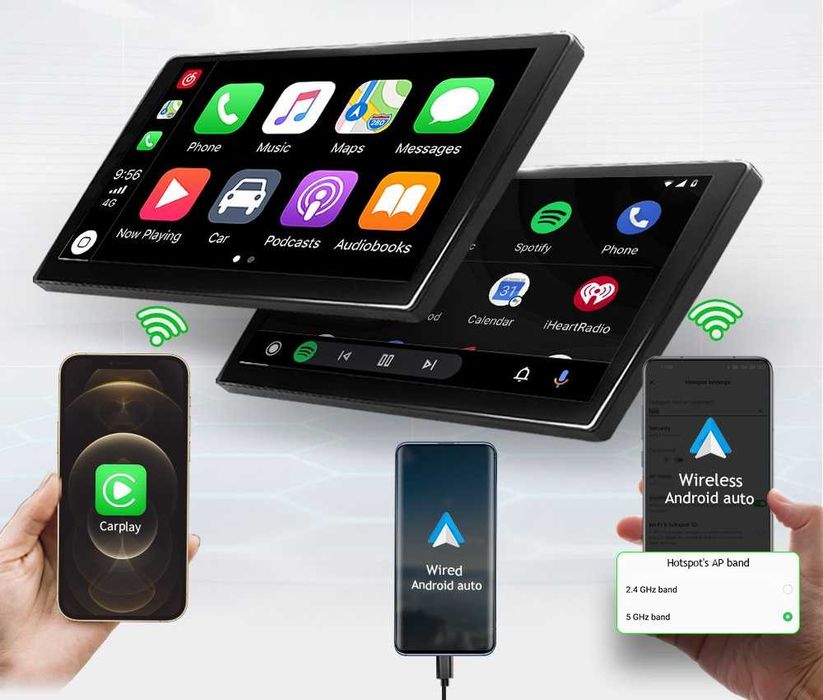 CarPlay Android Auto Radio FM RDS DAB+ Opcja Bluetooth Yanosik YouTube Google Maps Android USB GPS Nawigacja WiFi 4G MP4 USB DSP BMW X3 E83