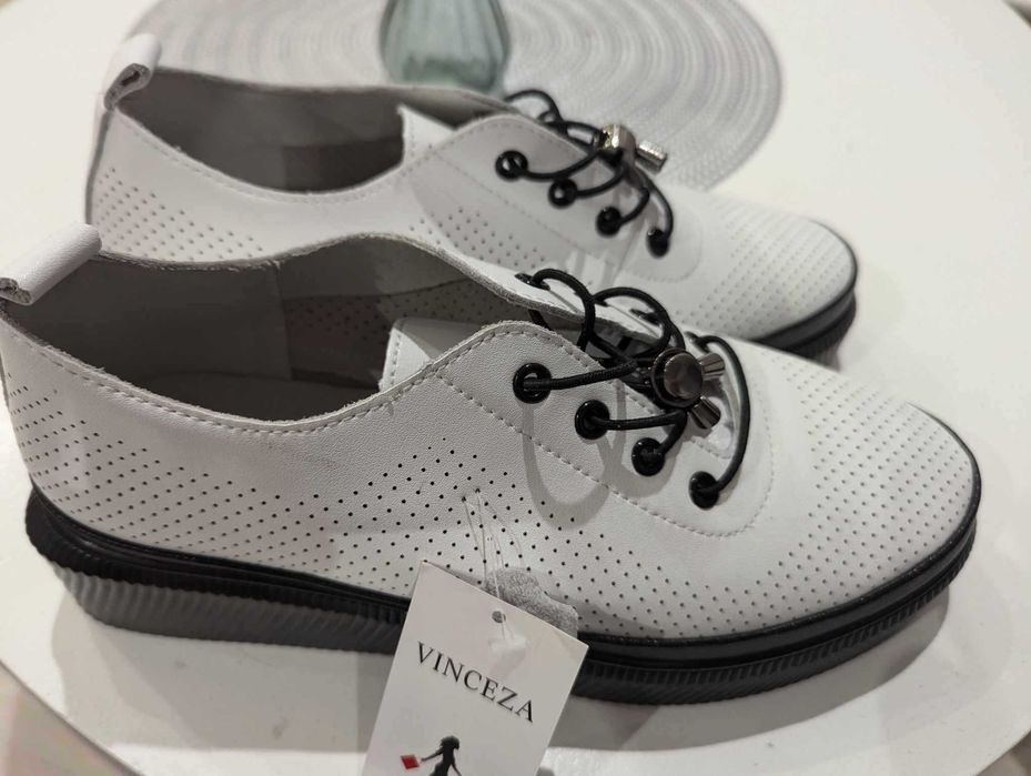 Buty skórzane Vinceza nowe rozm. 38