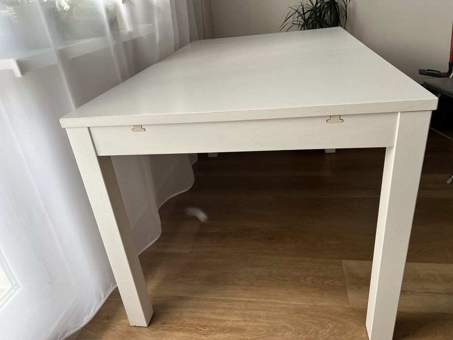 Biały stół ikea rozkładany 84x140/180/220