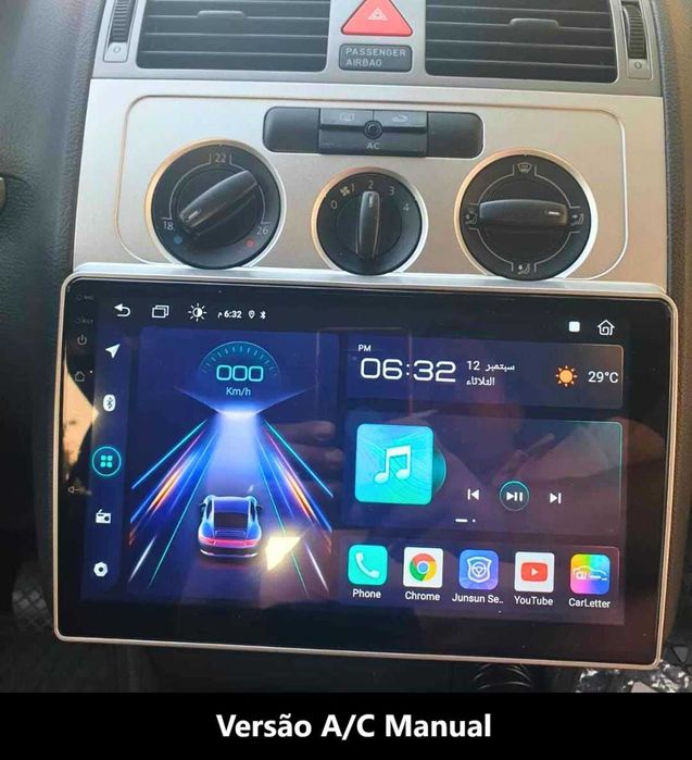 (NOVO) Rádio • 2DIN 10.1" • VW Touran • Android • [4+64GB] • Wifi GPS