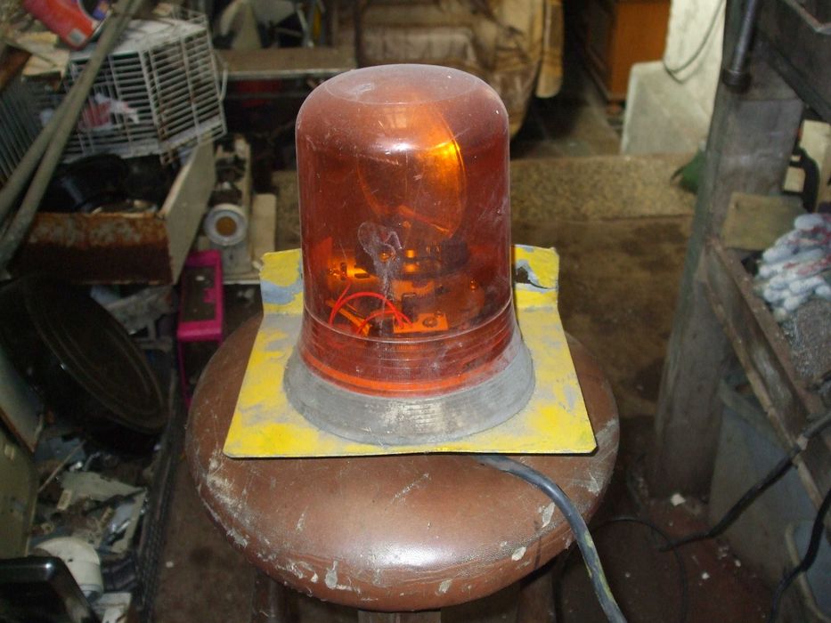 Pirilampo sinaletica eletrica giratoria base 38cm altura 20 cm