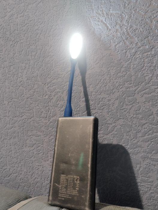 USB светильник синий