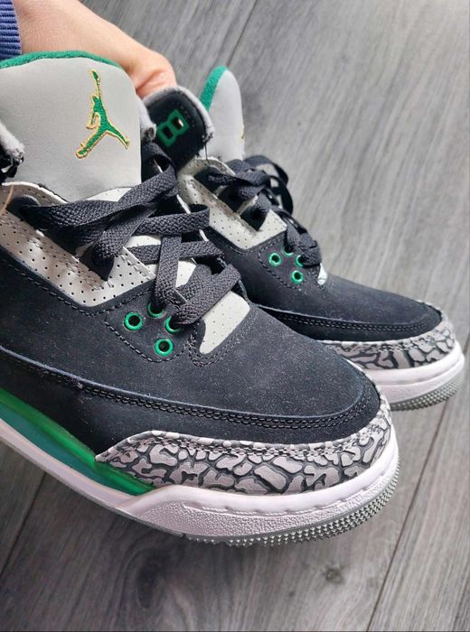 Air jordan retro 3 pine green gs