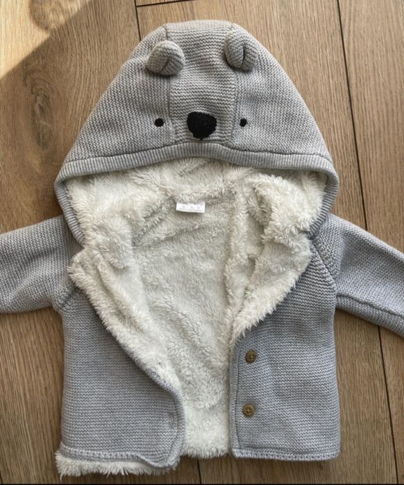 Sweterek sweter rozpinany f&f ocieplany 3-6 msc