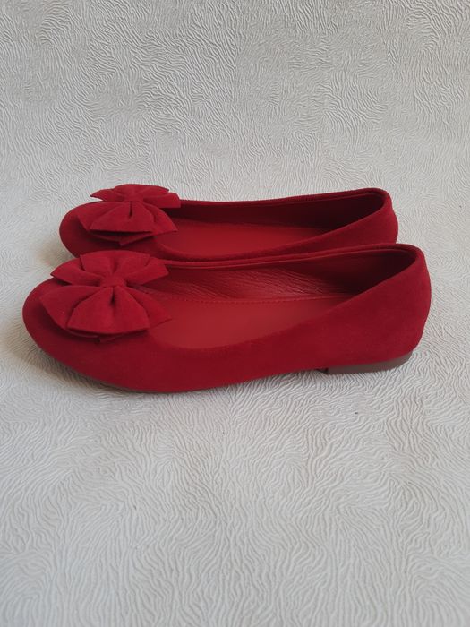 Червоні балетки  для дівчинки  34р устілка 21.5см