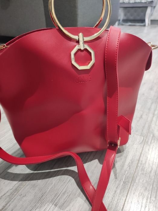Torebka czerwona Chloe . Pasek polecam
