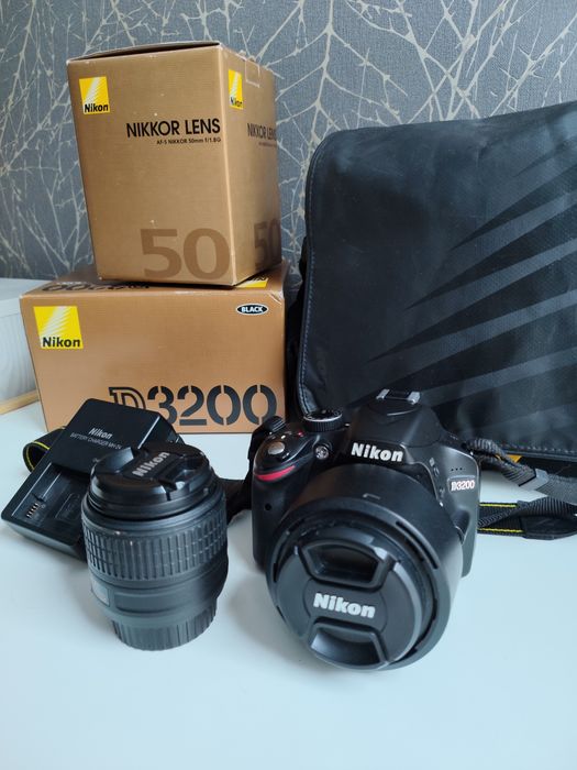 Nikon d3200 i nikkor 50mm 1.8