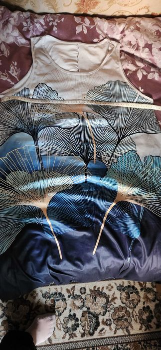 Длинное НОВОЕ летнее платье-майка 60 -62 размер