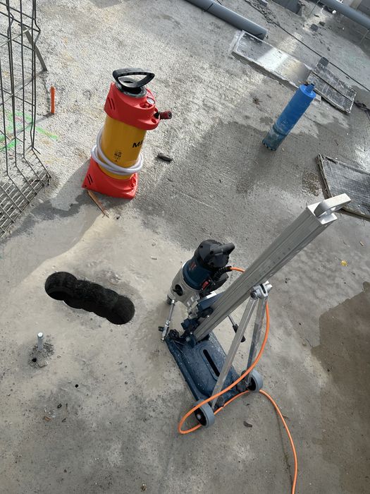 Przewierty pod rekuperacje
