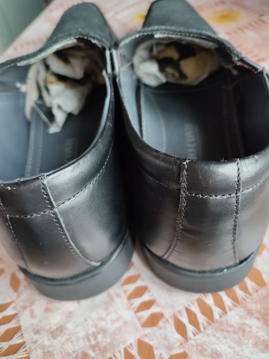 Мужские туфли из натуральной кожи с отделкой замши  44 размер