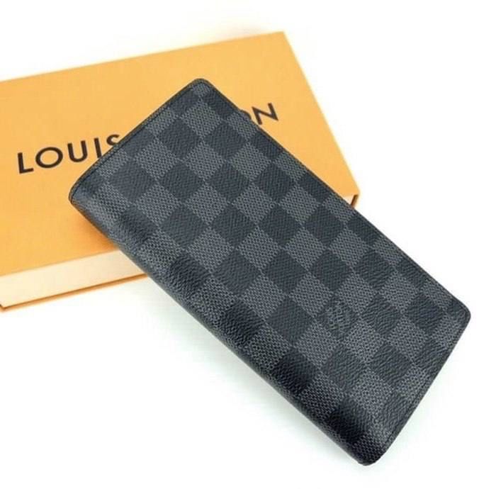 Гаманець Louis Vuitton Brazza Monogram Eclipse клатч луи виттон