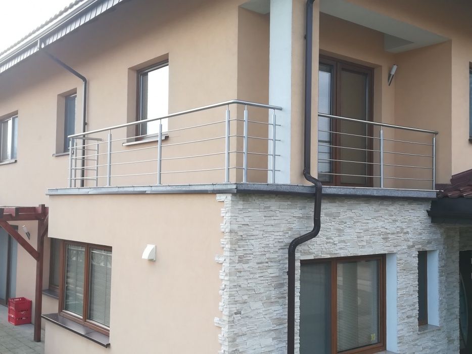 Balustrada barierka ze stali nierdzewnej kwasówka schody balkony