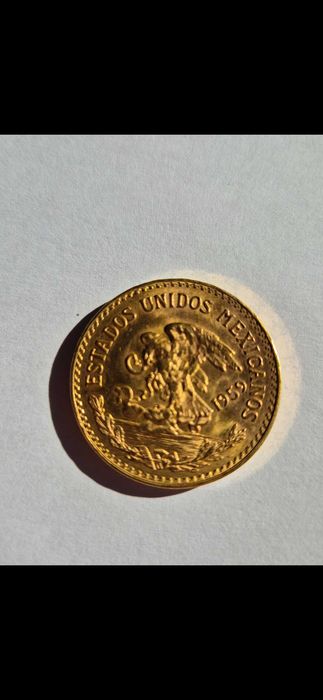 Moeda ouro México 20 pesos