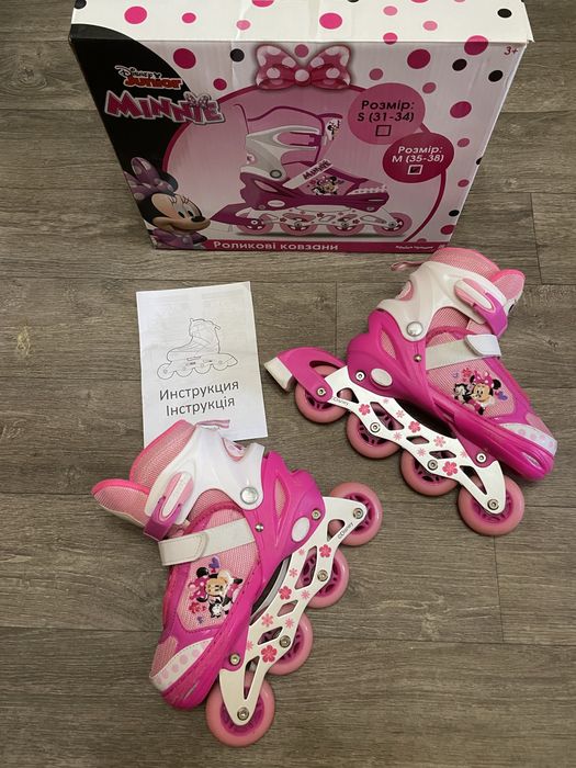 Ролики Disney Junior Minnie, розмір M (35–38)