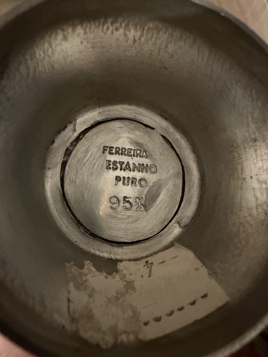 Peças em estanho em bom estado