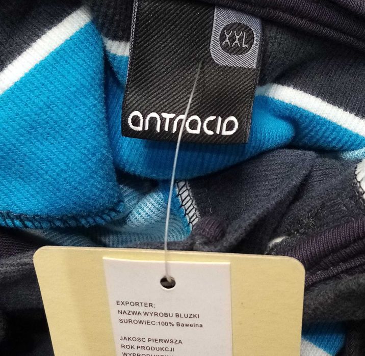 R) ANTRACID MĘSKA bluza z kapturem Roz.XL/XXL